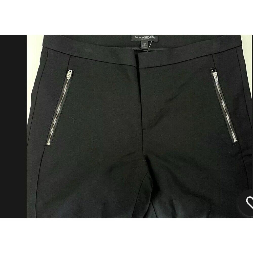 BANANA REPUBLICAddison stretch‎ career pants Size 10 Slim Ankle With Zippers - Picture 3 of 8